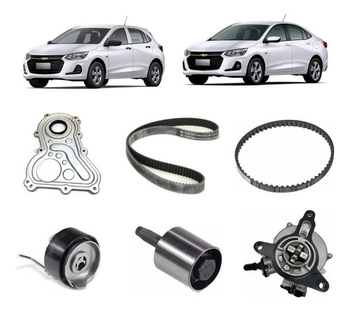 Kit Correia Dentada Onix Turbo Com Bomba De Vacuo Chevrolet