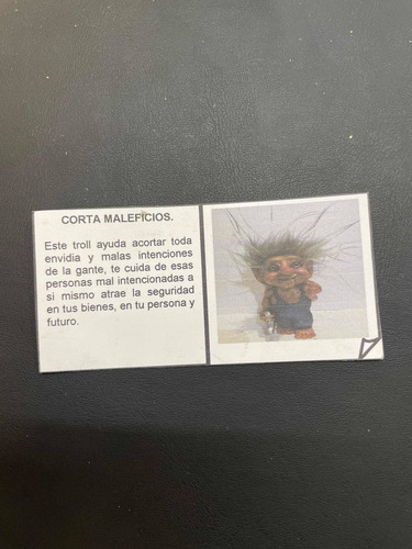 Troll Contra Maleficios + Comedero Figura De Resina 13 Cm