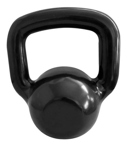 Kettlebell Emborrachado 14kg Fundidos De Minas - Preto