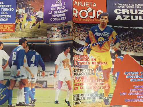 Revista De Fútbol Tarjeta Roja Cruz Azul Pumas