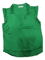 Comprar Raquelys Moda Casual Blusa Con Volantes Seda Color Entero