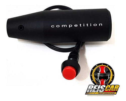 Imagem 2 de 3 de Manopla Lotse Competition Preto Com Botão