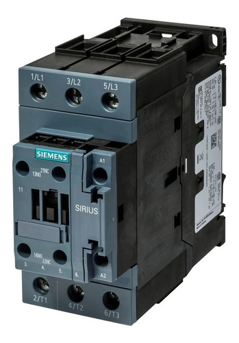 Contactor Siemens Tripolar 22kw 51a 220vca 1+1 3rt2036-1ap00