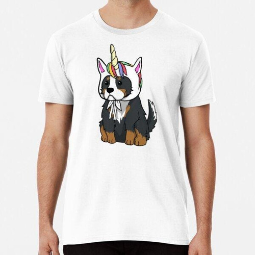 Remera Gracioso Unicornio Bernese Mountain Dog Algodon Premi