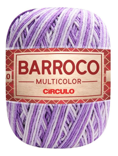 Barbante Barroco Multicolor 6 Fios 400gr Linha De Crochê Cor Boneca