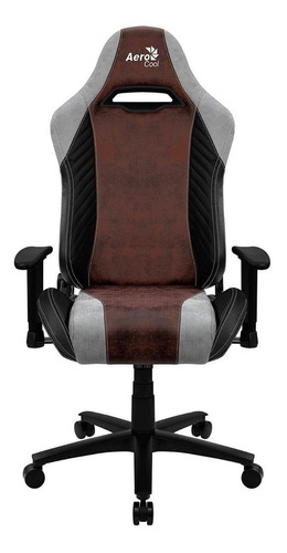 Cadeira de escritório AeroCool Baron gamer ergonômica  burgundy red com estofado de couro sintético y pele sintética