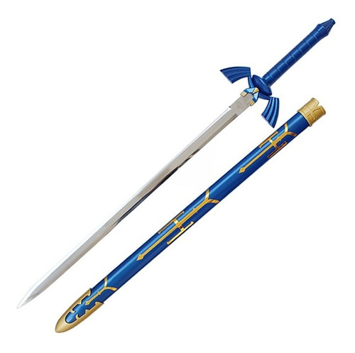 Espada Master Sword The Legend Of Zelda Tamanho Real Azul