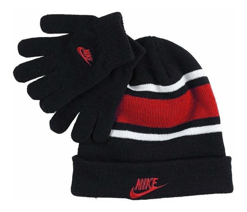 Conjunto De 2 Piezas Nike Futura Foldover Beanie & Glove Par