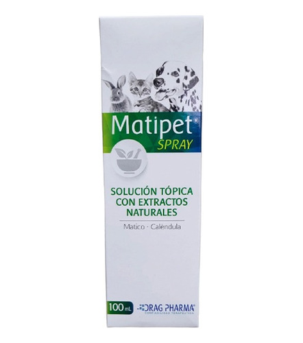 Matipet Spray Solución Tópica Cicatrizante Perro Gato 100ml