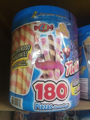 Wafer Stick Twin Chocolate Y Fresa 930g