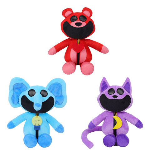 2024 Nuevo Juego 3 Piezas Muñeco Peluche Smiling Critters