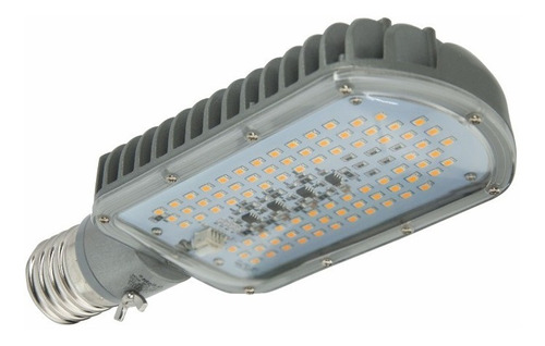 5 Luminária Pública Street Led 40w E40 6500k Glight Postes Cor Branco 220V