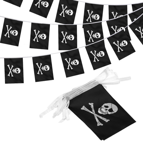 Bandera Pirata Jolly Roger String Flag  Para Decoracion...