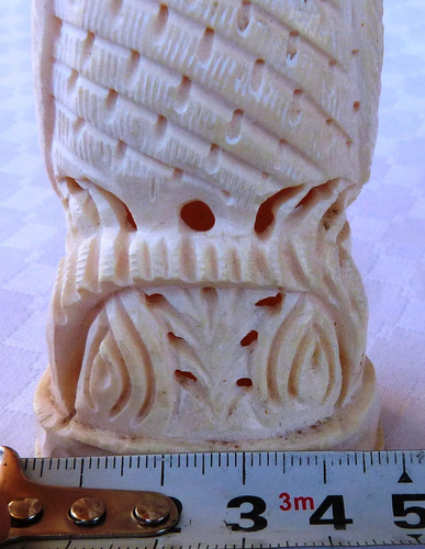 Monijor62-antigua Coleccion Figura Lechuza Simil Marfil (Usado)