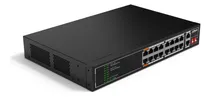 Comprar Switch Poe De 18 Puertos 16 Puertos Poe, 2 Puertos Uplink