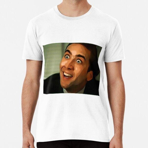 Remera Nicolas Cage Meme Retrato Algodon Premium 