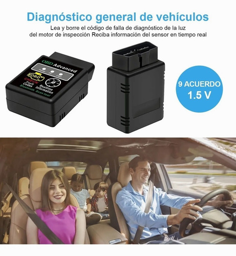 Imagen 4 de 10 de Escaner Automotriz Hh Obd2 Elm327 V1.5 Bluetooth 5.1