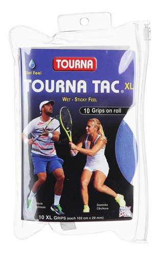 Overgrip Unique Tourna Grip Ii Tacky X10 Azul Bryan Brothers