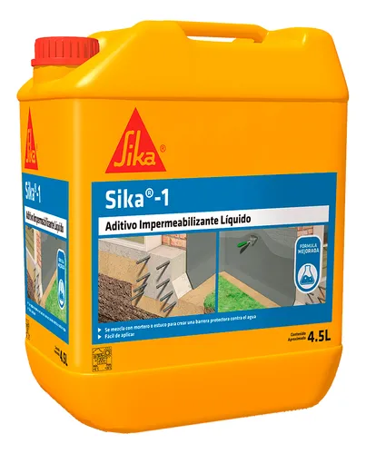comprar Sika 1 - Aditivo Impermeabilizante, Bidon De 4,5lts