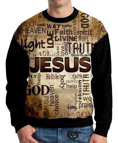 Moletom Jesus Adulto Gospel Criativa Unissex Roupa Blusa A