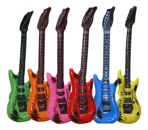 9 Instrumentos Especial Inflables Guitarra Microfono