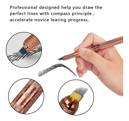 Tebori Profesional Dermógrafo Manual Microblanding