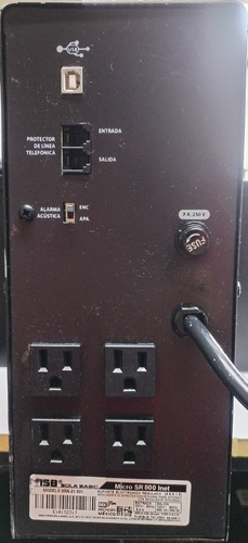 Ups Sola Basic Inet800 Nobreack Con 2 Baterias Garantizado Negro (Usado)