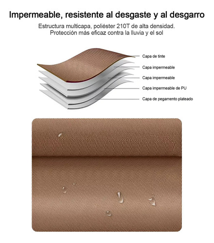 Carpa Tienda De Campaña Funjn para 6 Personas Instalación Fácil Impermeable Protección Solar Ost070300 Naranja