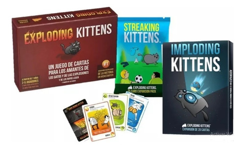 Exploding Kittens + 6 Expansiones! (para Imprimir)