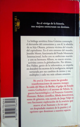 Libro No Será La Tierra, Jorge Volpi, 1a Edición (Usado)