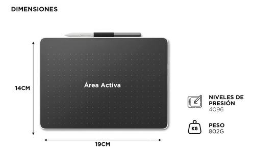 Tableta Wacom Ctc4110wlw0a Con Lápiz Bluetooth