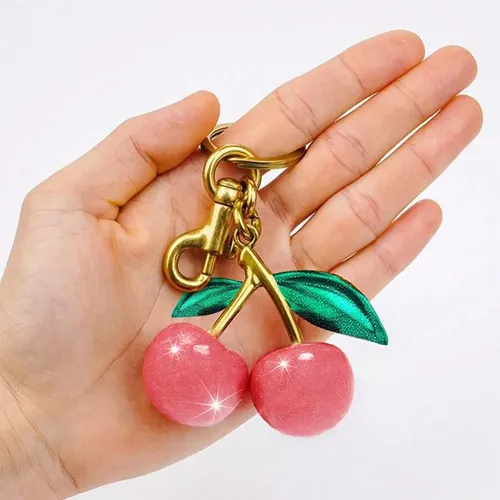 アクセサリー chiro Chaveiro Cereja Acessórios Cristal Rosa Cereja + 2026 | MercadoLivre