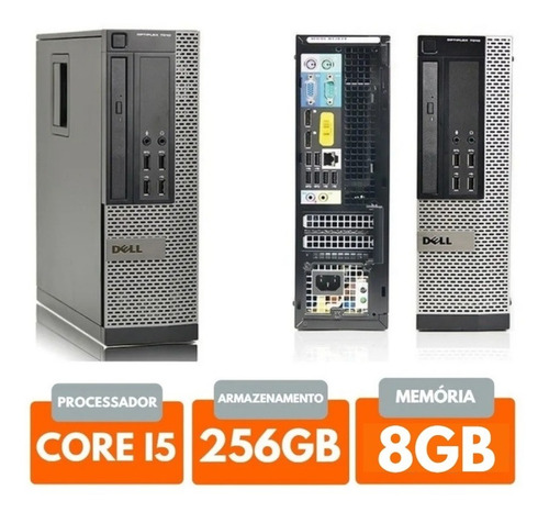 Cpu Dell Core I5+256gb Ssd+8gb Ram+ Wifi