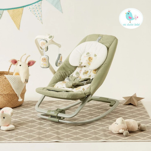 Imagen 2 de 10 de Silla Vibradora Bebe Mecedora Musical Joie Dreamer B1207 Leo
