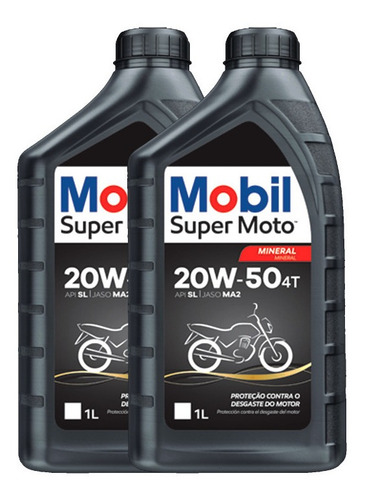 2 Óleo Mobil 20w 50 Kasinski Mirage 150