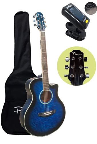 Guitarra Acustica Parquer Gac109mc Con Corte + Funda + Afinador