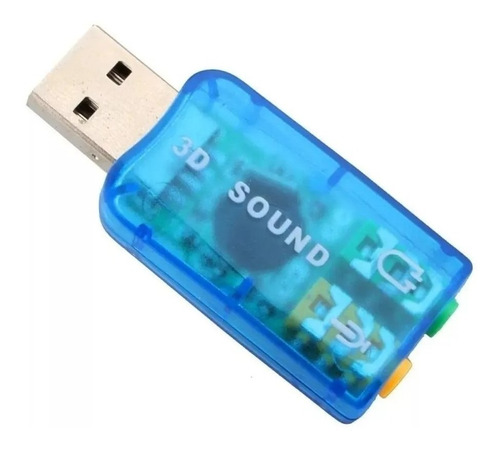 Placa De Audio Sonido 5.1 Externa Usb 2.0 A Mini Plug Pc