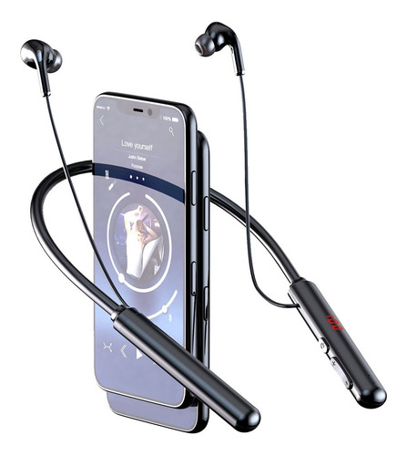 Imagen 2 de 10 de Auriculares Inalámbricos Bluetooth Deportivo Micro Sd 50hs