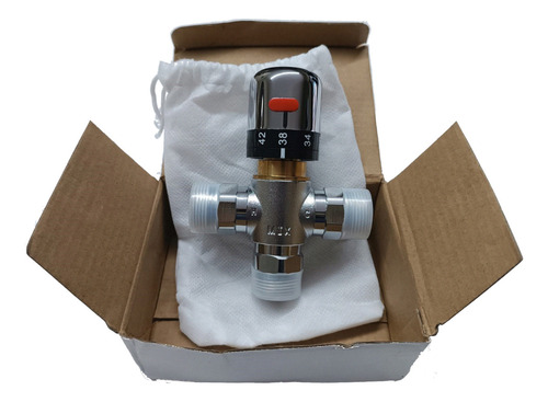 Valvula Termostatica Mezcladora Premium Cromado Termotanque