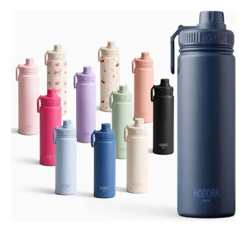 Garrafa Térmica 850ml Grande Inox Fitness Academia Colores