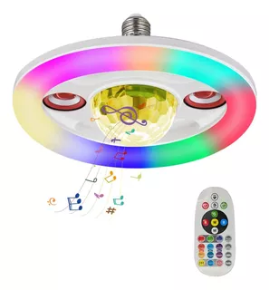 Foco Rgb Bocina Bluetooth 36w Rgb E27 Bl-031 Tianlai