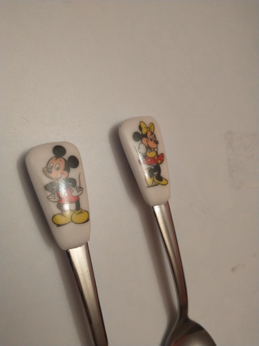 Cucharas Mickey Y Minnie Disney Store De Los 90 (Usado)