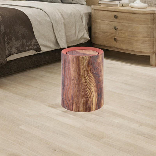 0 Imitación De Madera Basura Puede Basura Contenedor De 13l