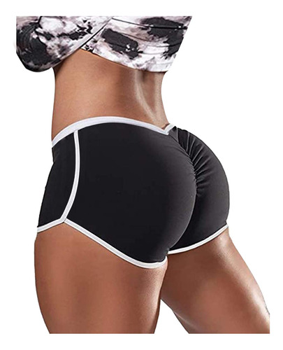 Pantalon Corto Gimnasio Para Mujer Levantamiento Gluteo Alta