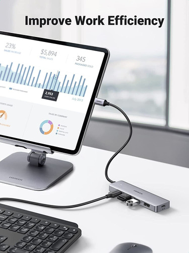 Ugreen Usb C Hub 4 Puertos Usb 3.1 Tipo C A Usb 3.0 Hub A...
