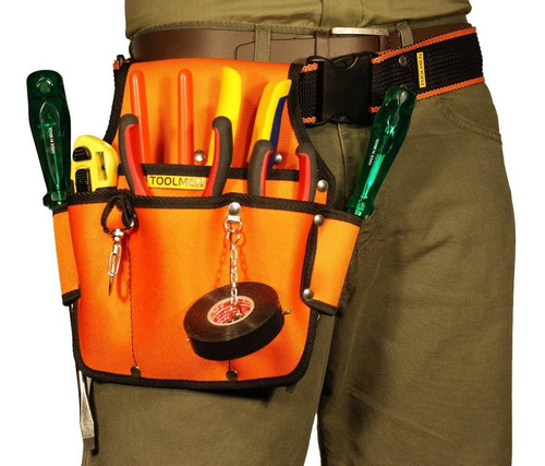 Cartuchera Portaherramientas Electricista Toolmen T90 Grande
