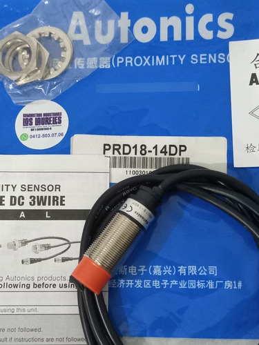 Sensor Inductivo Prd18-14dp, Pnp / No, 24vdc, Autonics.. 