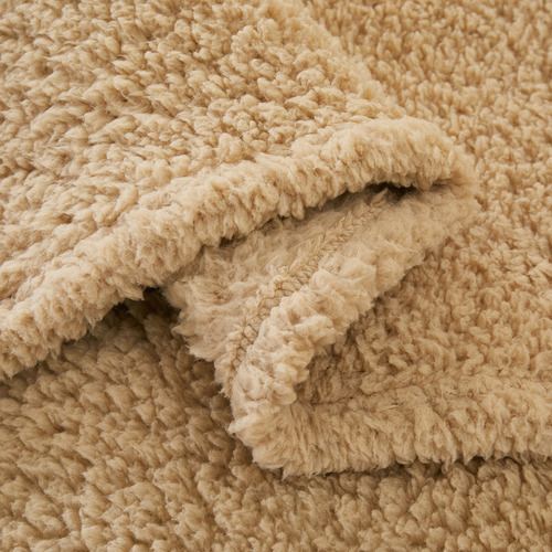 Frazadas De Corderito 1 Plaza Y Media Gruesa Blanqueria Home Color Beige