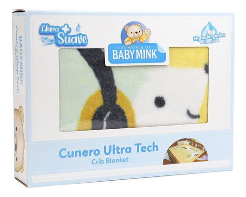Baby Mink - Cobertor Cunero Ultra Tech Puercospin