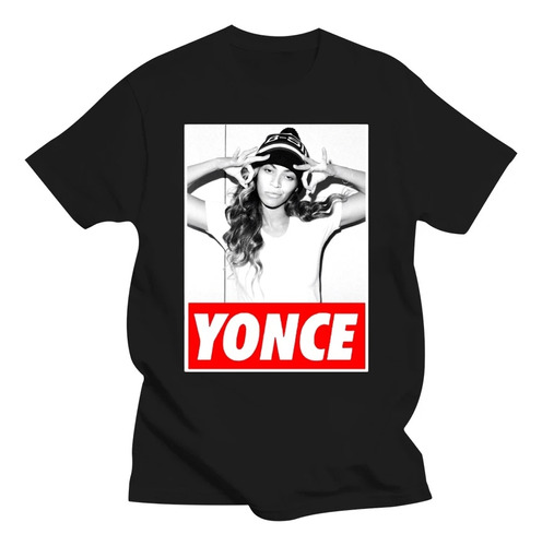 Camiseta Gráfica De Algodón De Manga Corta Beyonce Yonce